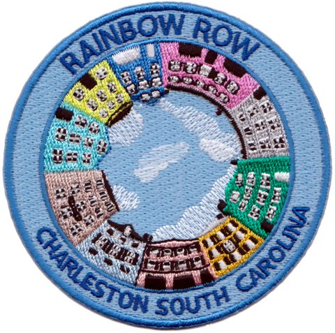 Charleston Rainbow Row Embroidery Patch