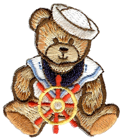 Sailor Bear Embroidery Patch