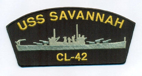 USS Savannah CL-42 Embroidery Patch