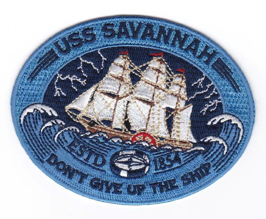 USS Savannah-1854 Embroidery Patch