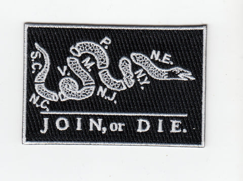 Join, or Die Flag  embroidery patch