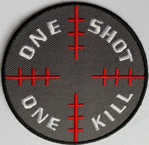 One Shot one Kill Embroidery Patch