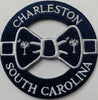 Charleston SC Bow Tie with Palm and moon embroidery patch