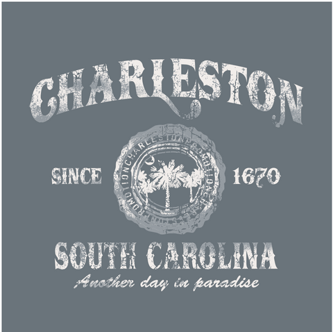 Charleston Seal Decal Charcoal