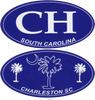 Charleston CH Blue Die Cut Decals