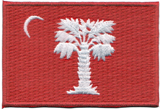 Big Red Embroidery Patch