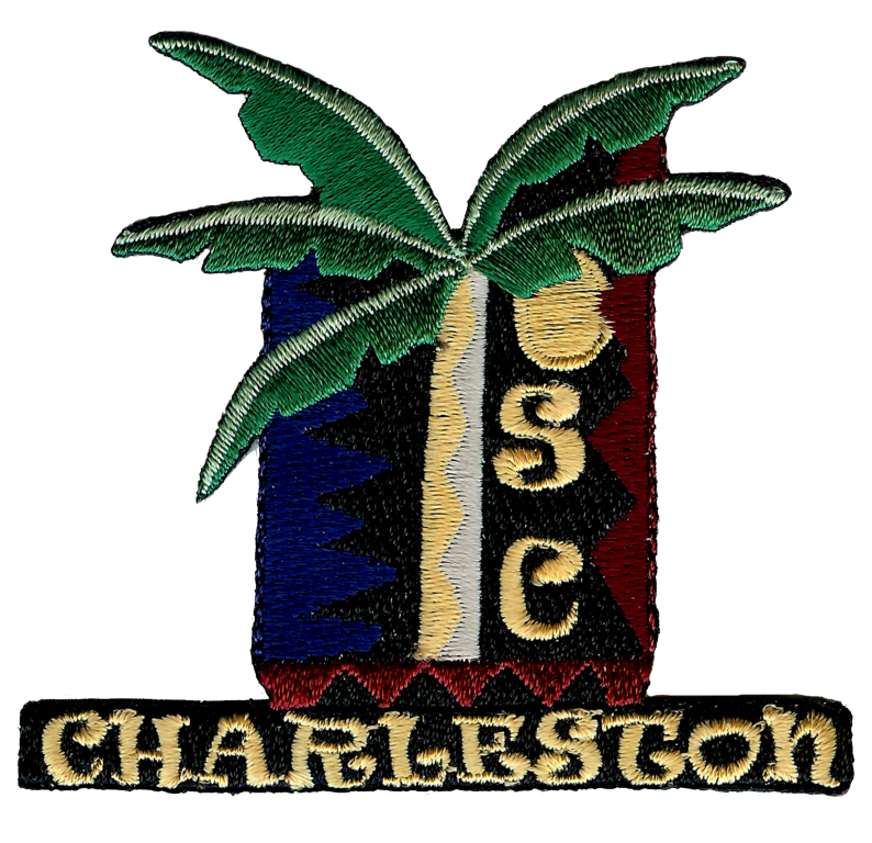 Charleston SC Palmetto Tree Embroidery Patch