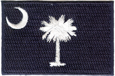 South Carolina Palmetto and Moon Embroidery Patch