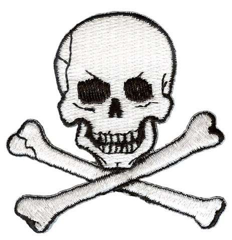 Jolly Roger Skull and Crossbones Embroidery Patch